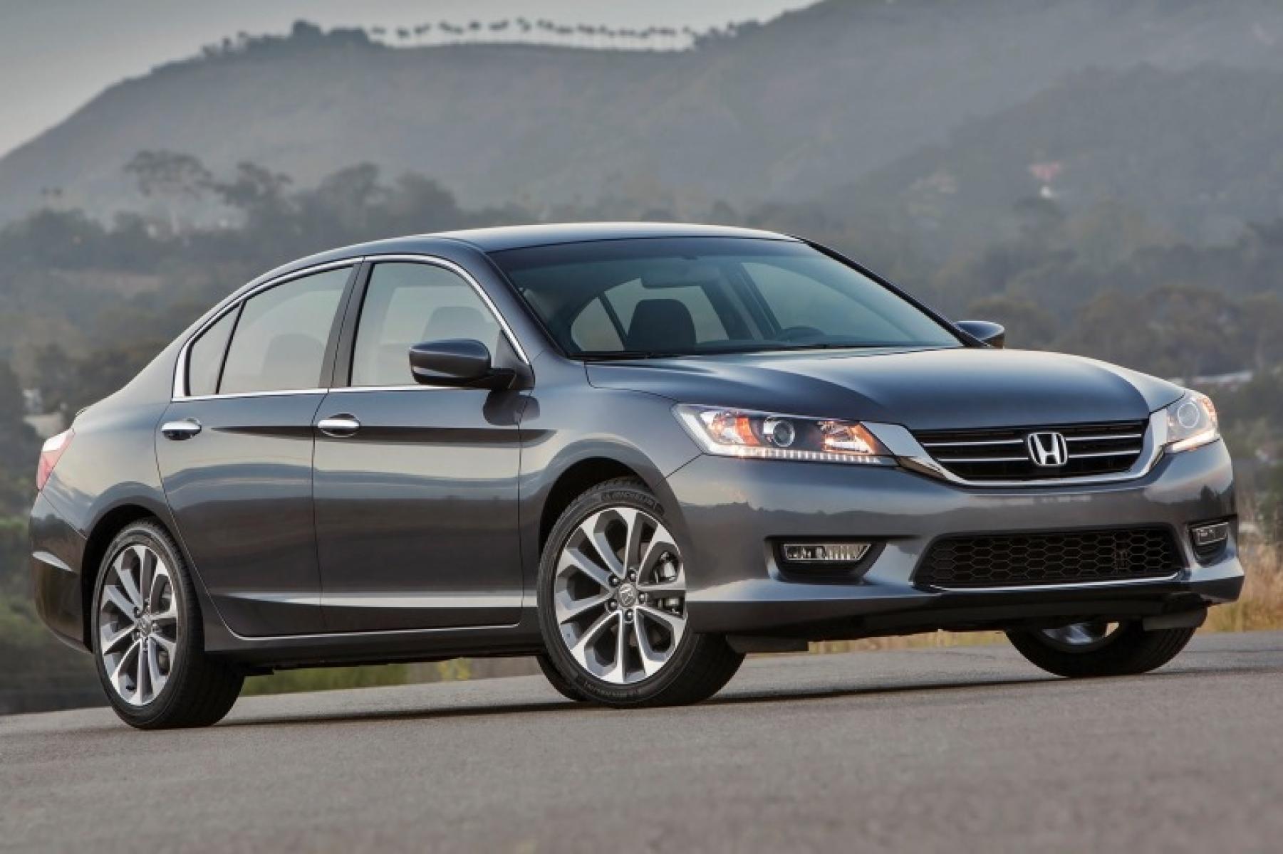 2014 Charcoal /Graphite Honda Accord Sport Sedan CVT (1HGCR2F54EA) with an 2.4L L4 DOHC 16V engine, Continuously Variable Transmission transmission, located at 3160 South Valley View Blvd, Las Vegas, NV, 89146, (888) 750-6845, 36.132458, -115.190247 - The 2014 Honda Accord earns top honors in the midsize sedan class with its mix of excellent packaging, superb fuel economy and rewarding performance. vehicle overview After last year's complete redesign, which resulted in a slimmer, more fuel-efficient Honda Accord with a higher-end cabin ambien - Photo #3