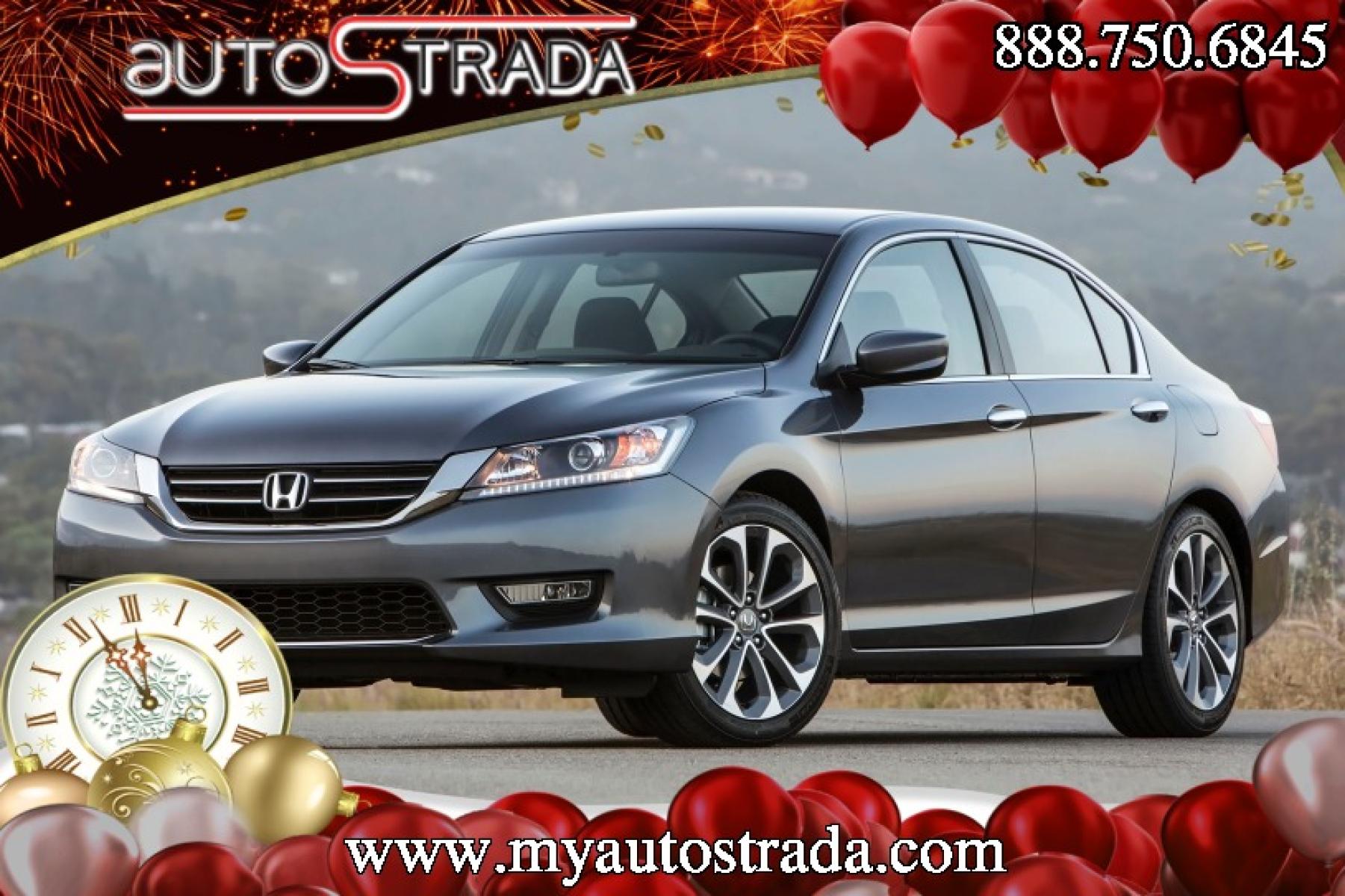 2014 Charcoal /Graphite Honda Accord Sport Sedan CVT (1HGCR2F54EA) with an 2.4L L4 DOHC 16V engine, Continuously Variable Transmission transmission, located at 3160 South Valley View Blvd, Las Vegas, NV, 89146, (888) 750-6845, 36.132458, -115.190247 - The 2014 Honda Accord earns top honors in the midsize sedan class with its mix of excellent packaging, superb fuel economy and rewarding performance. vehicle overview After last year's complete redesign, which resulted in a slimmer, more fuel-efficient Honda Accord with a higher-end cabin ambien - Photo #0