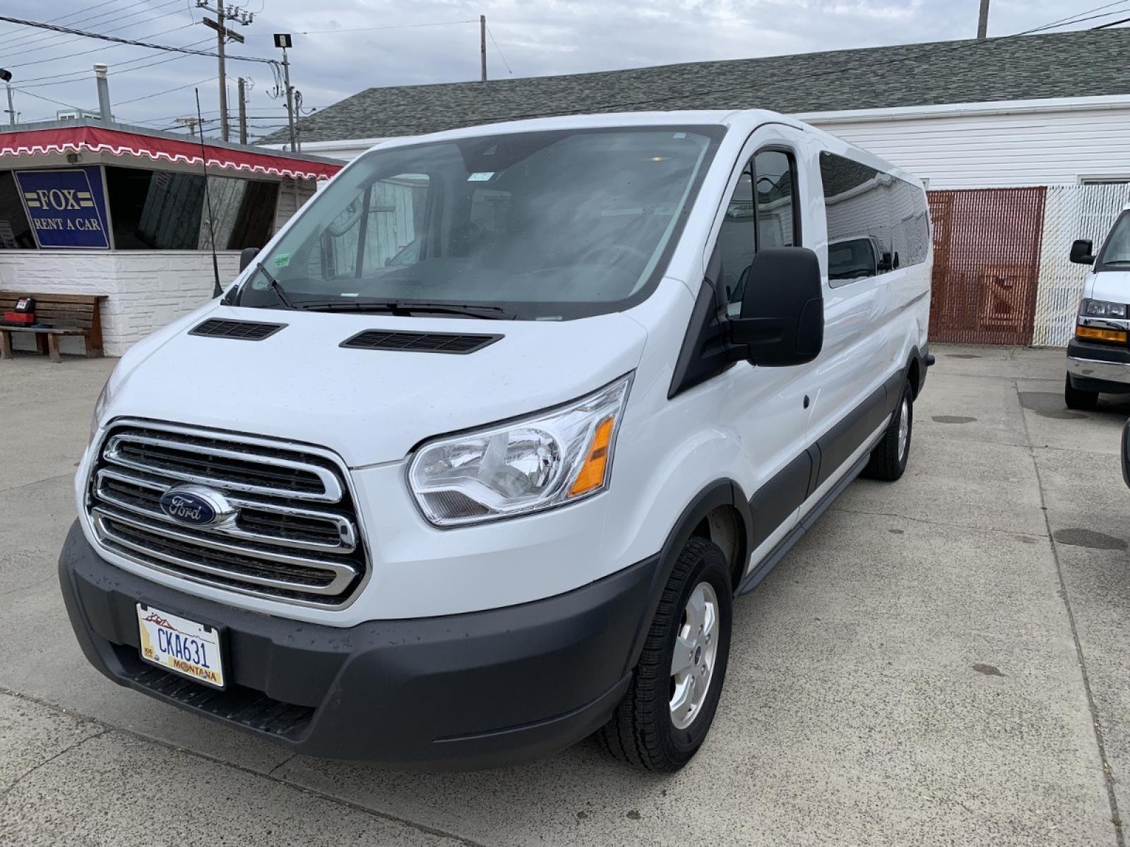 2018 White Ford Transit 350 Wagon Low Roof XLT 60/40 Pass. 148-in. WB (1FBZX2ZM4JK) with an 3.7L V6 DOHC 24V engine, 6A transmission, located at 3160 South Valley View Blvd, Las Vegas, NV, 89146, (888) 750-6845, 36.132458, -115.190247 - Power Windows, Power Door Locks, Extended Wheel Base for Extra Storage, Keyless Entry, Rear Air & Heat, Privacy Glass, Tow Package, Cruise Control, Tilt Steering Column, 15 Passenger Package and Much More! - Photo #0